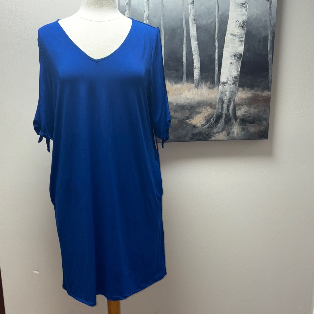 NWT Simon Chang Blue Dress